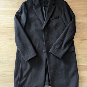 Banana Republic Men's Dark Wool Pea Coat